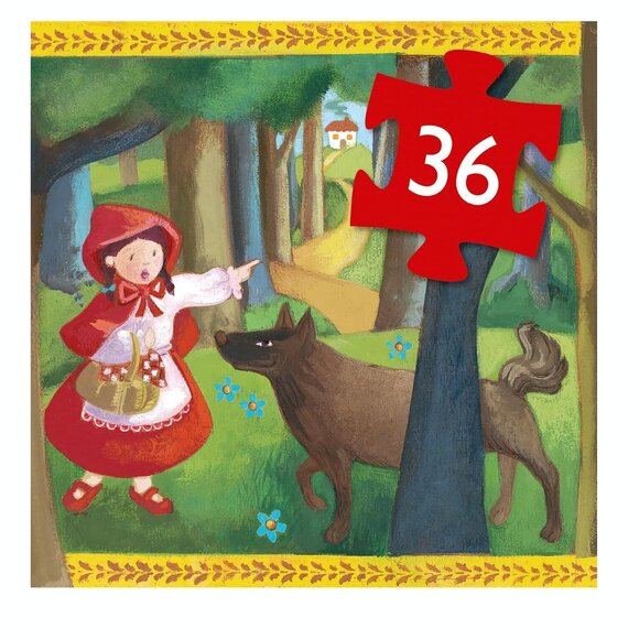 Djeco Little Red Riding Hood Jigsaw Puzzle 36-Pieces - Picture 2 of 3